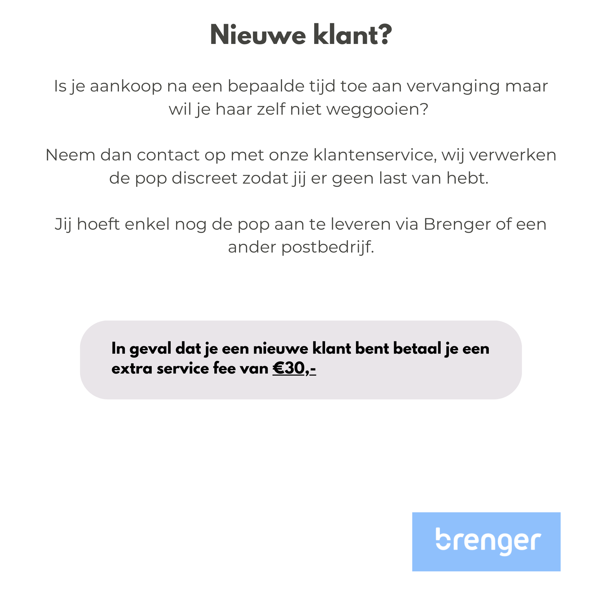 sexpop afvalverwerking uitleg nieuwe klant