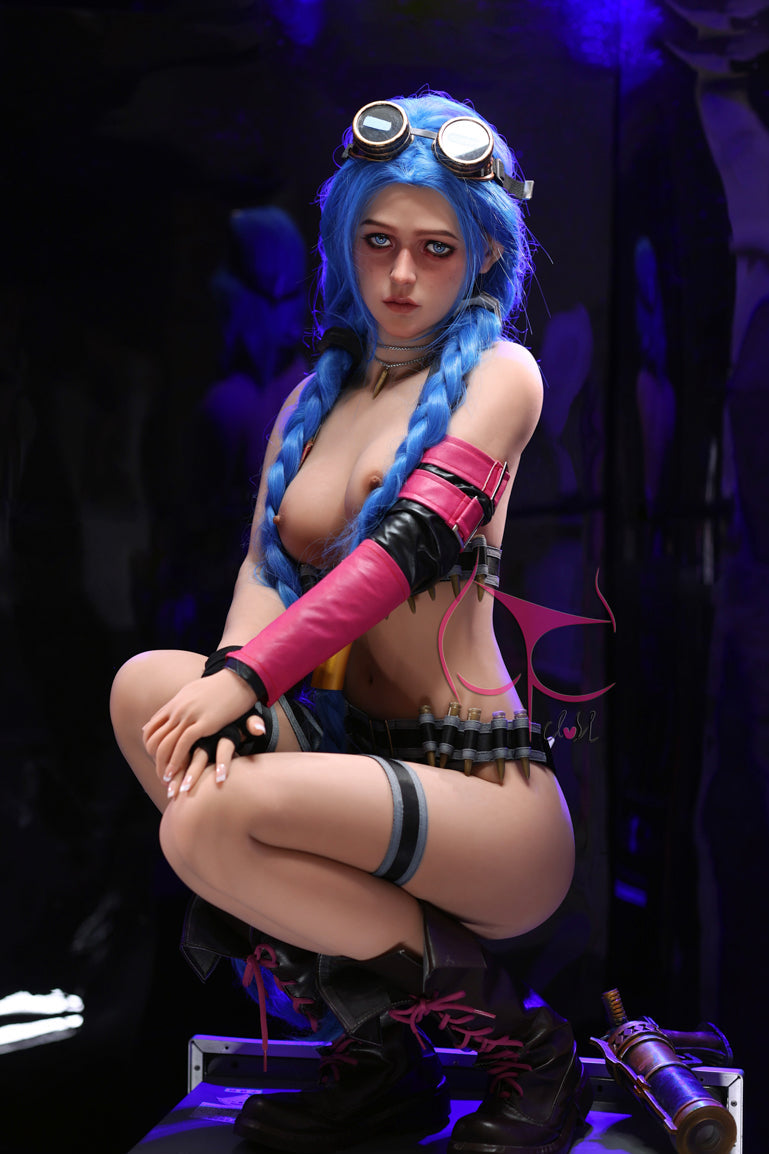 FunWestDoll Assos anime latex boots TPE doll full side view
