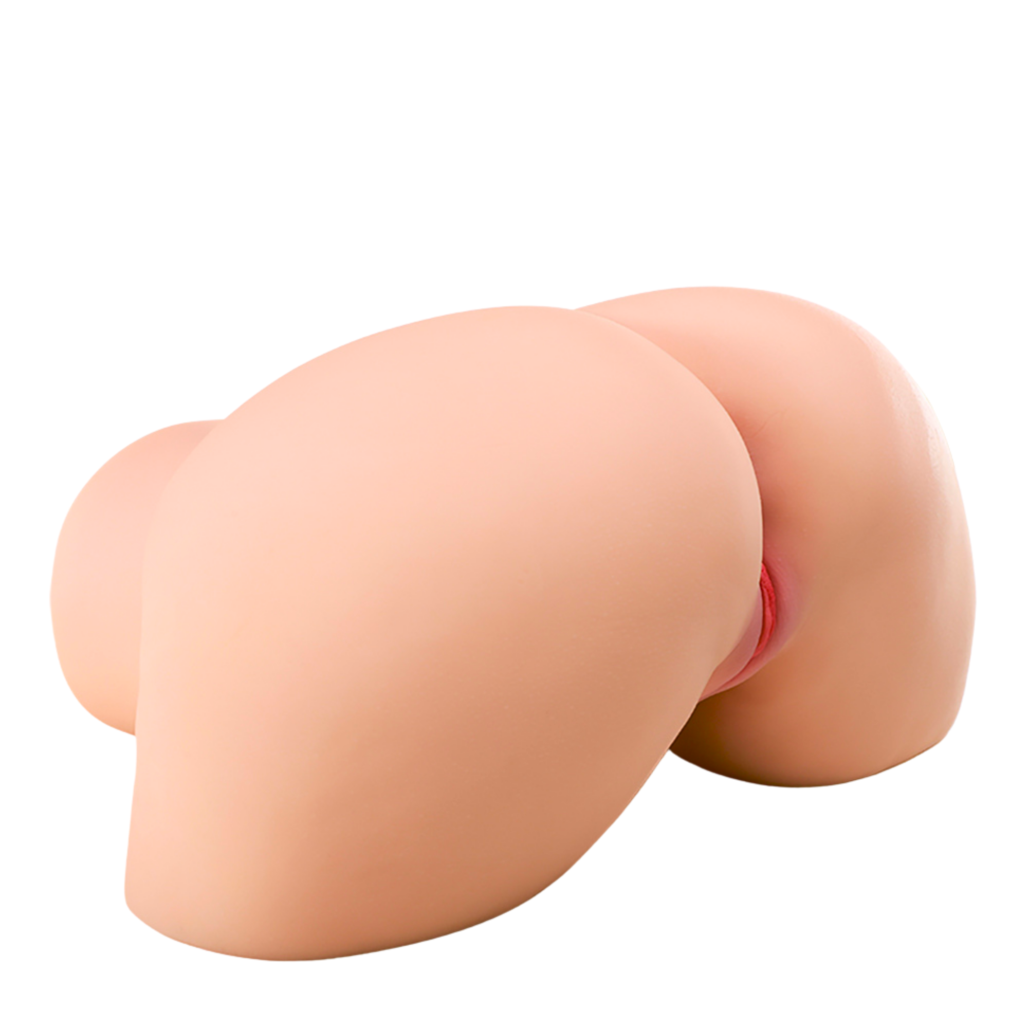 Masturbator Vera billen op witte achtergrond