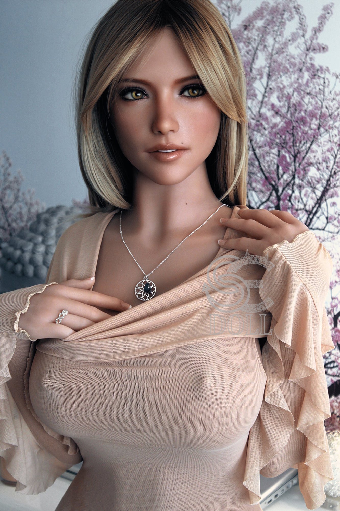 SEDOLL Queena front view sexy outfit showing nipples