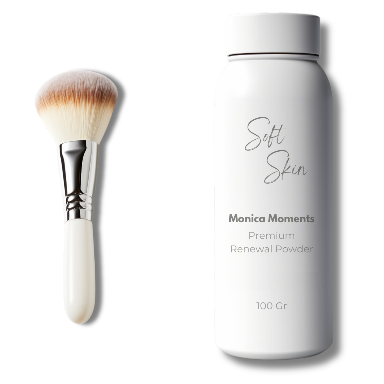 Sexpop accessoires Talkpoeder met kwast op witte achtergrond