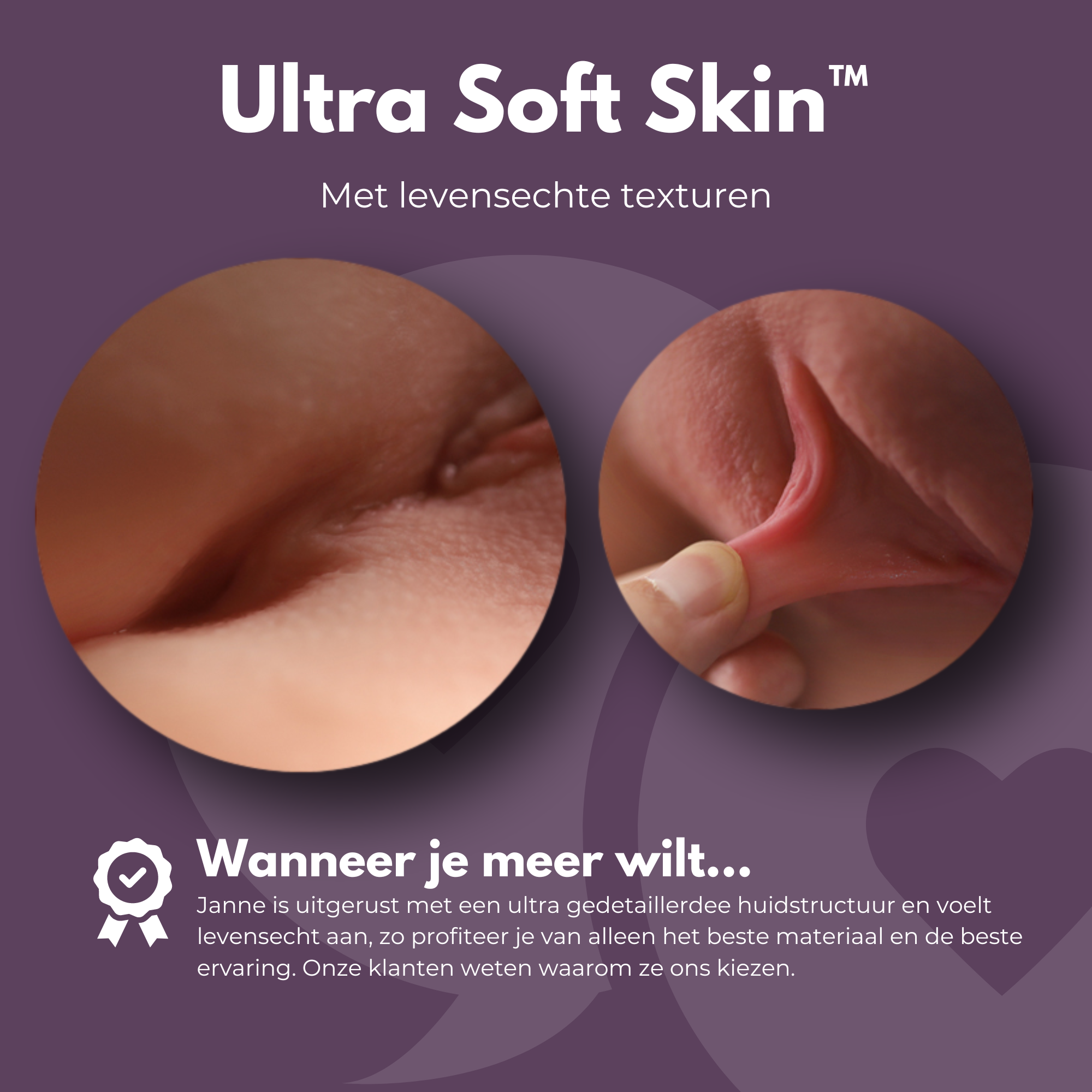 Vagina en anus details van sexpop