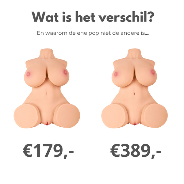verschil in dure en goedkope kwaliteit sexpoppen