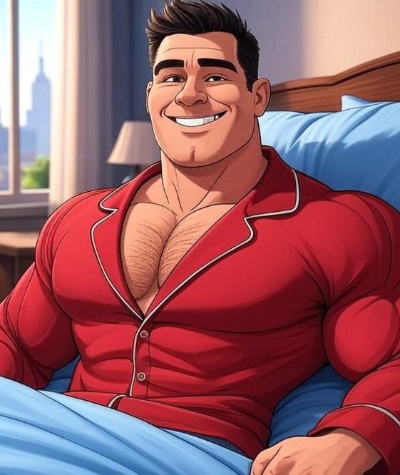 Een man met een hoog libido en testosteron in bed