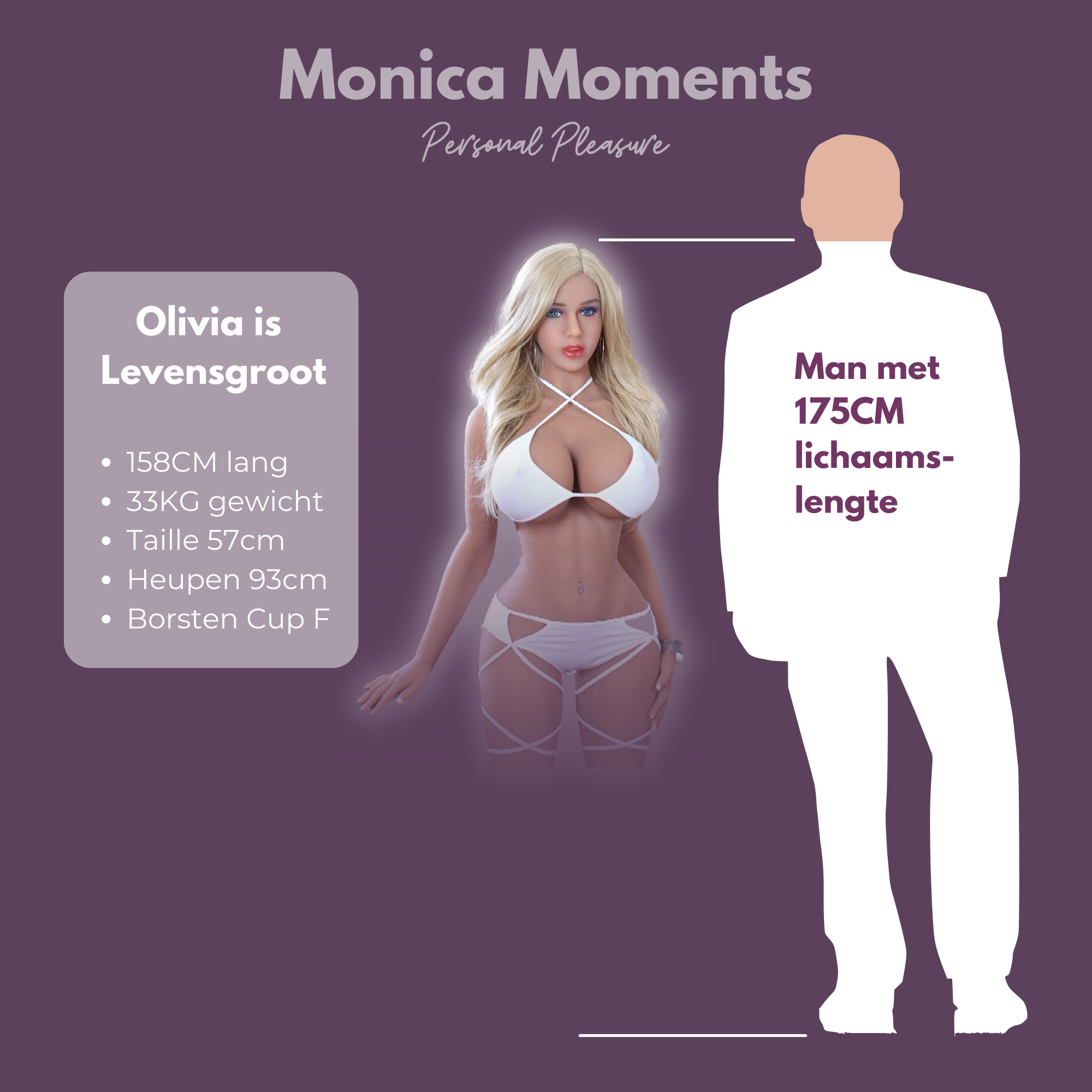 Sex Doll Olivia - Monica Moments [33KG-158CM]