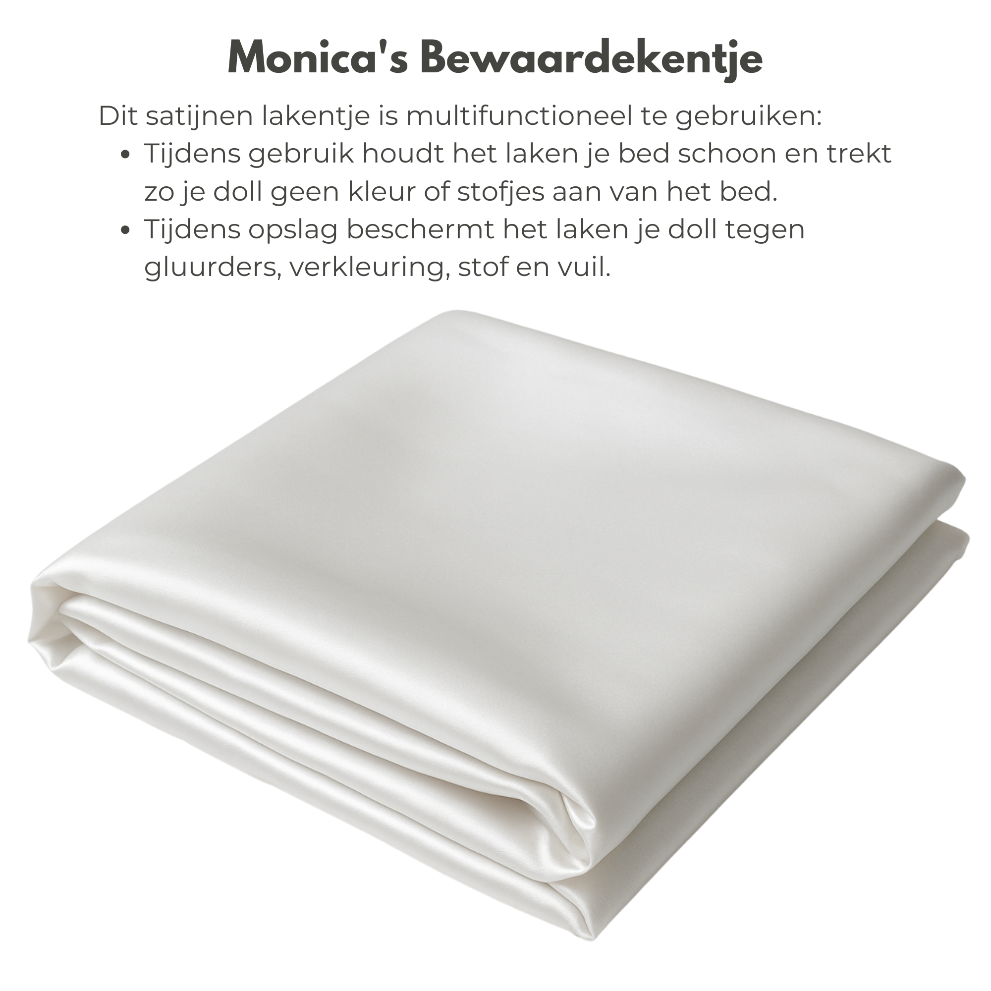 Bewaardekentje - Satijnen laken