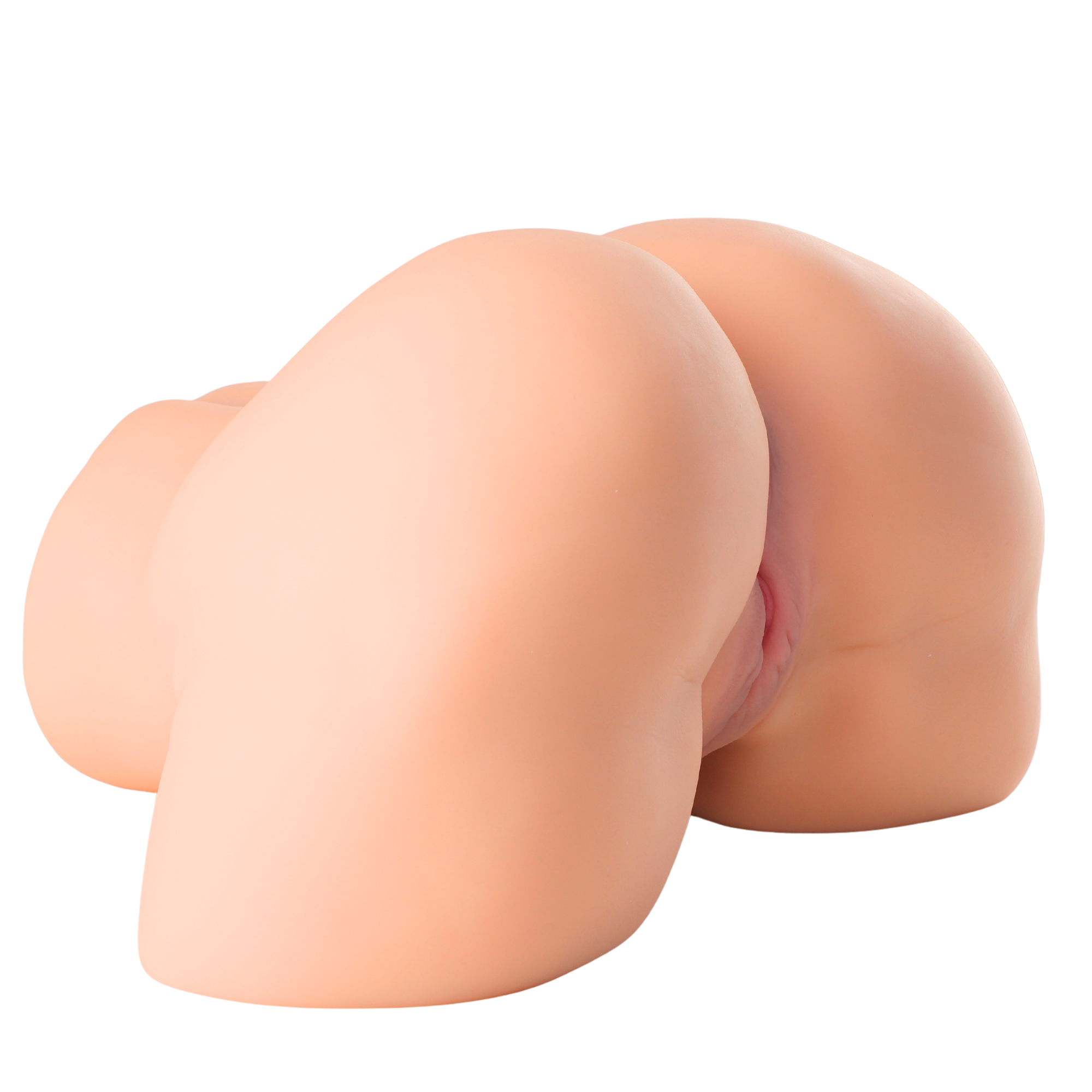 Big ass masturbator on white background