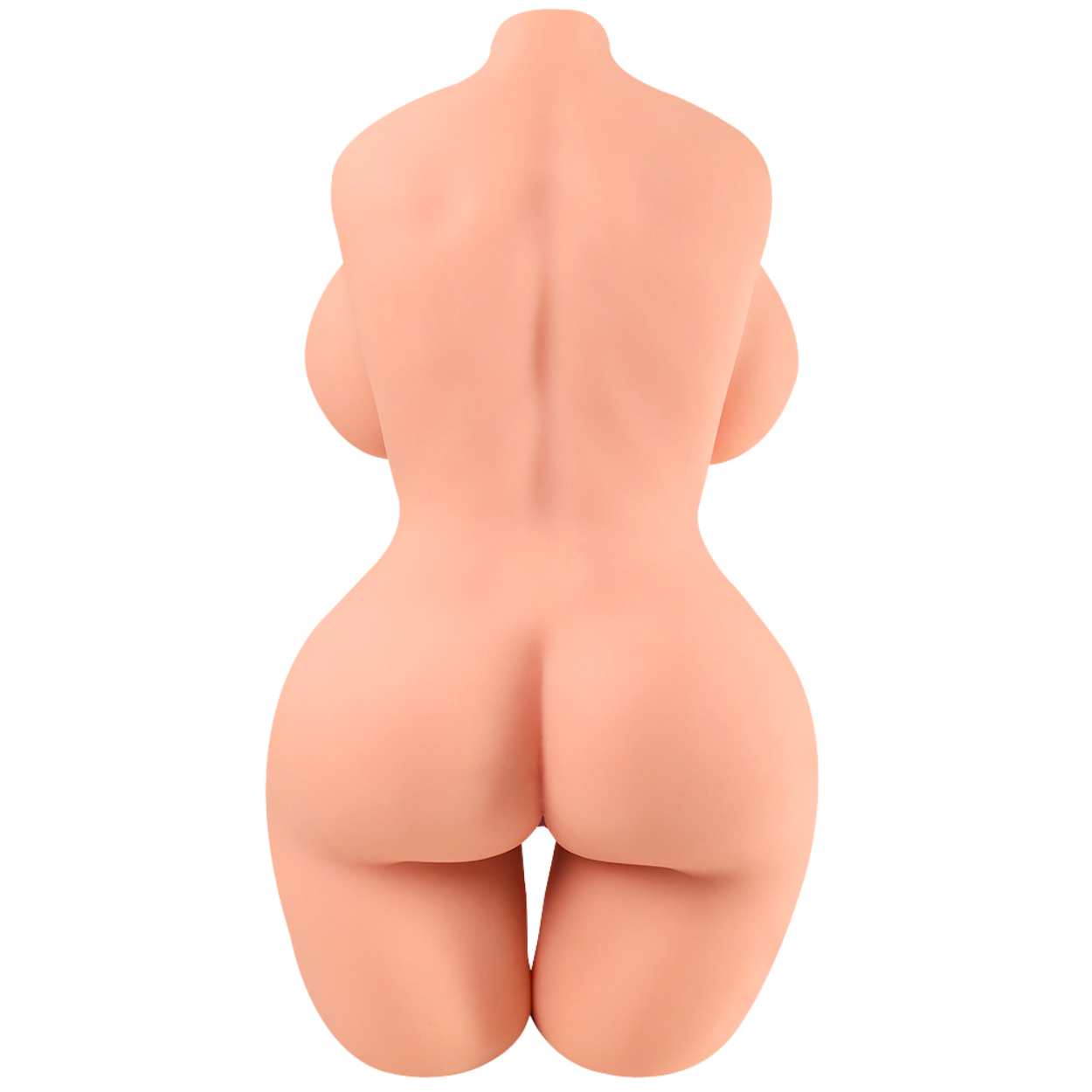 Billen masturbator sexpop torso op witte achtergrond
