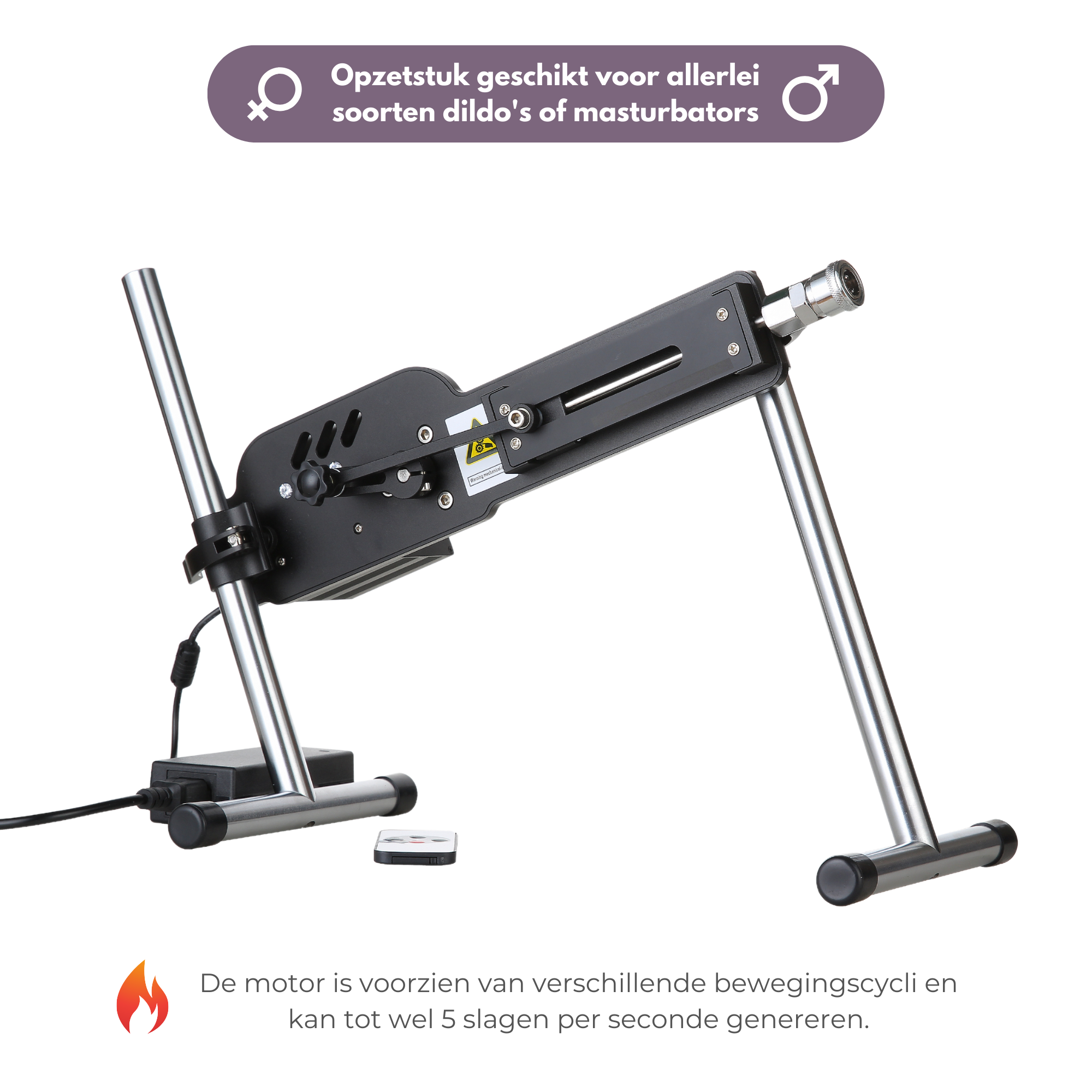 Sexmachine sora in dynamische foto op een witte achtergrond