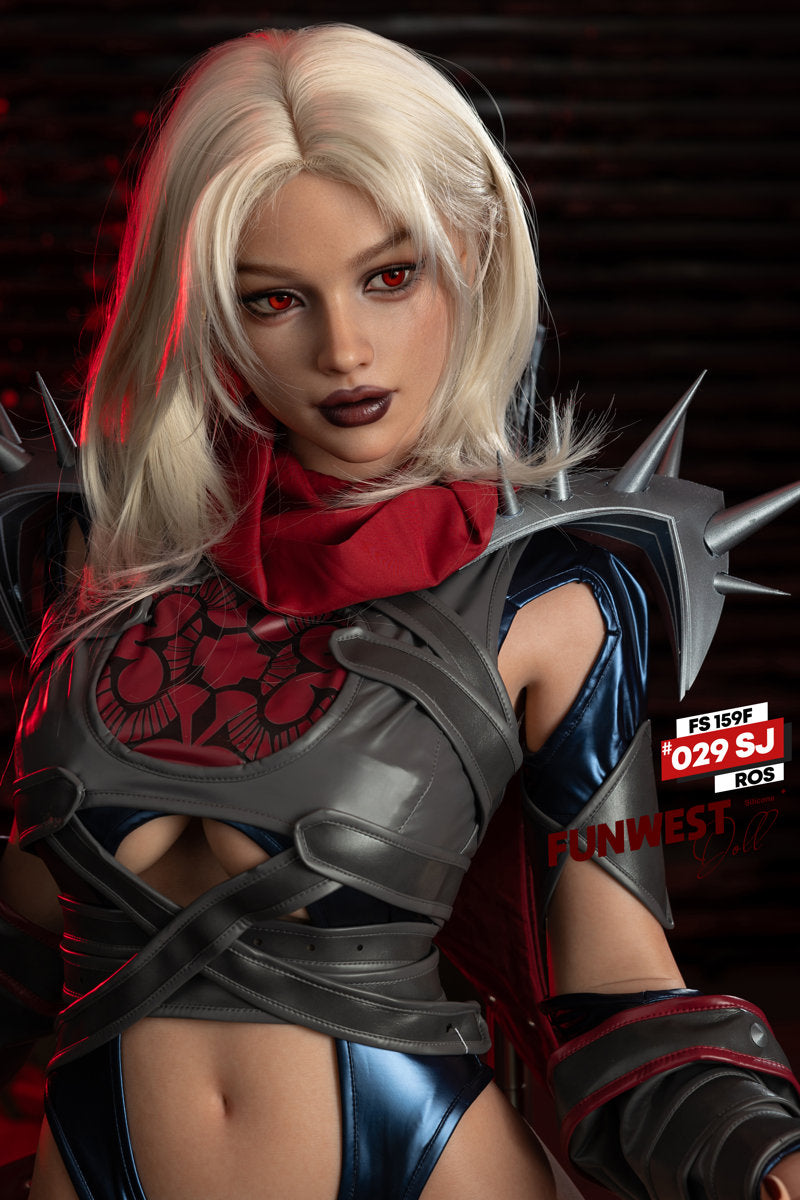 FunWestdoll Soraya upper body close up futuristic blonde sexdoll