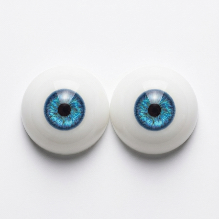 Sexpop ogen set blauw op witte achtergrond