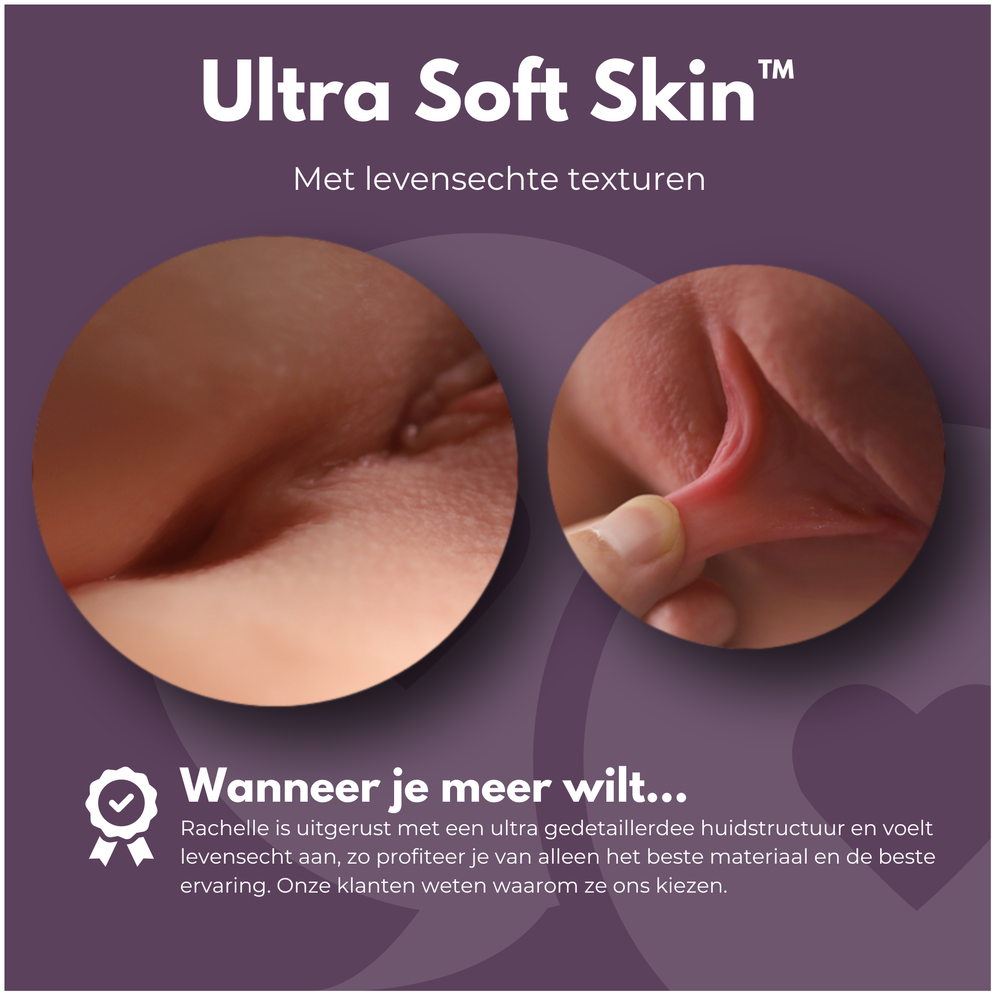 Rachelle details sexpop huid