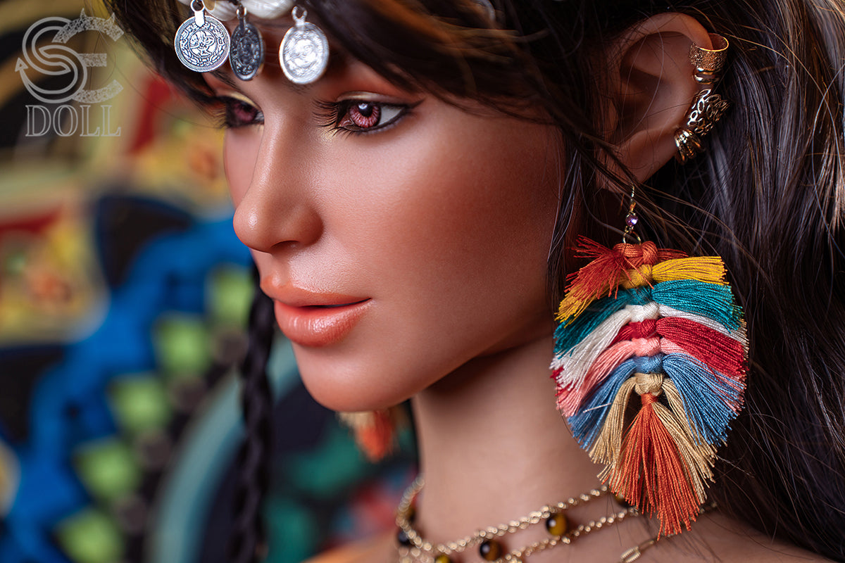 SEDOLL Arianna face close up realistic brown eyed silicone sexdoll