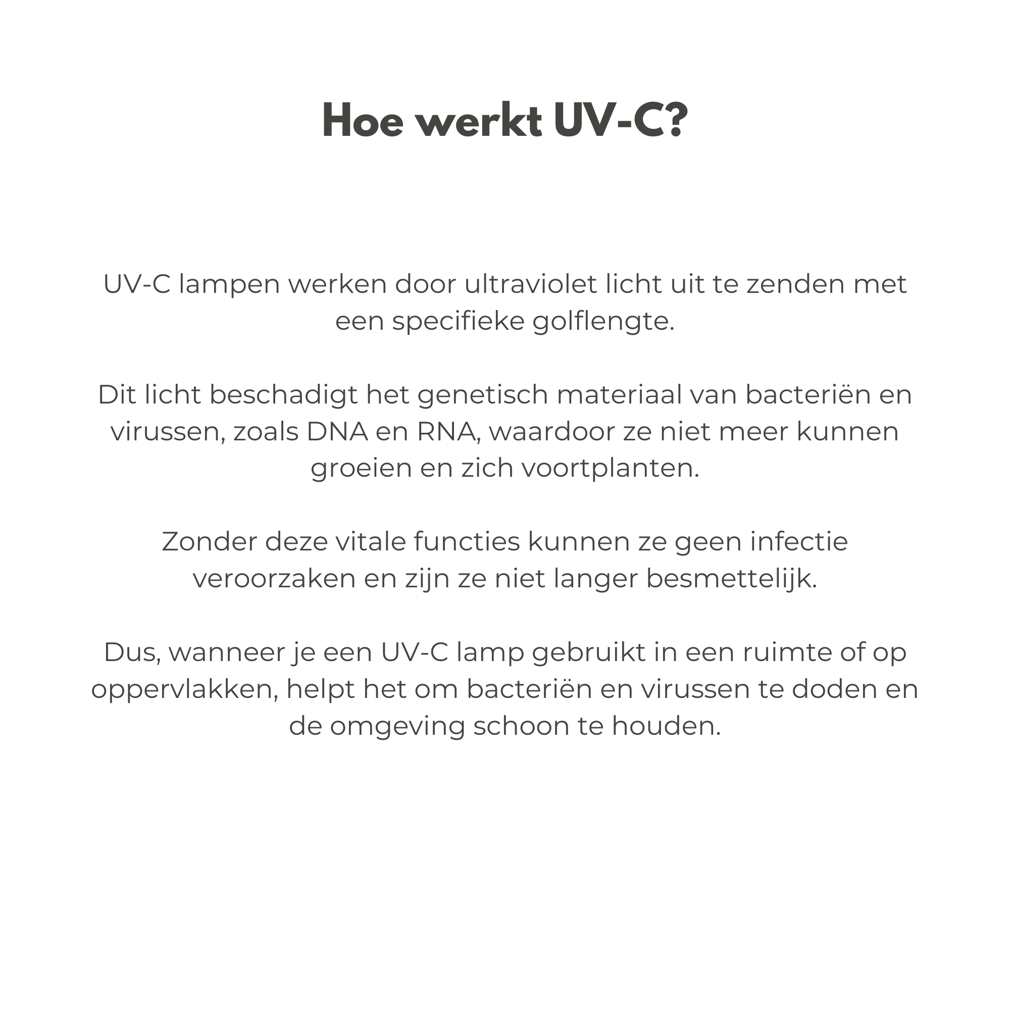 UV-C Desinfectie Lamp uitleg werking