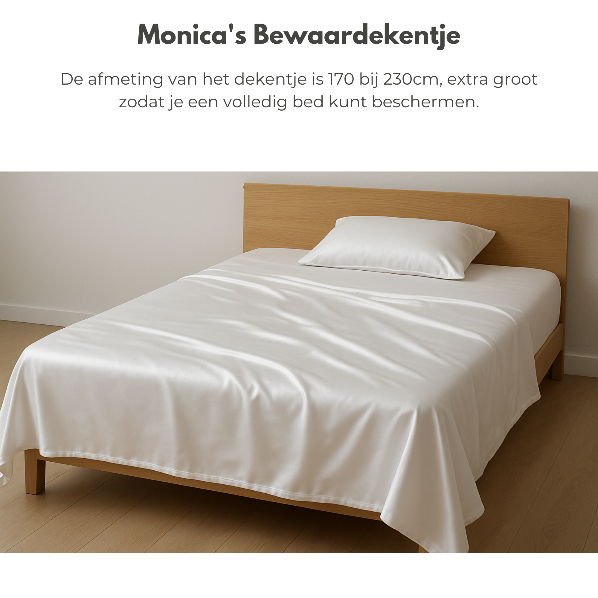 discreet satijnen deken voor het beschermen van je bed bij gebruik van een sexpop