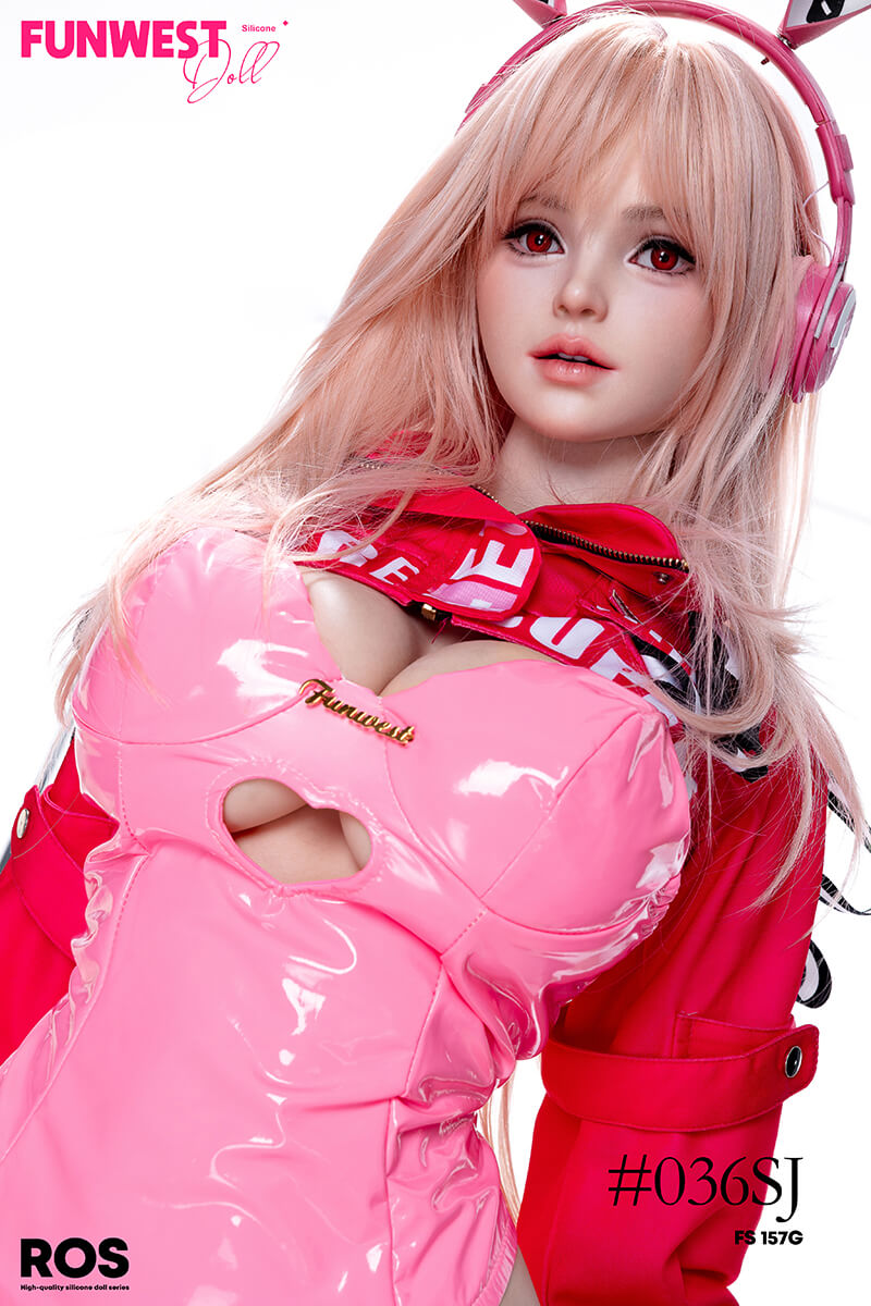 Funwestdoll lily pink gamer Silicone Sexdoll close up