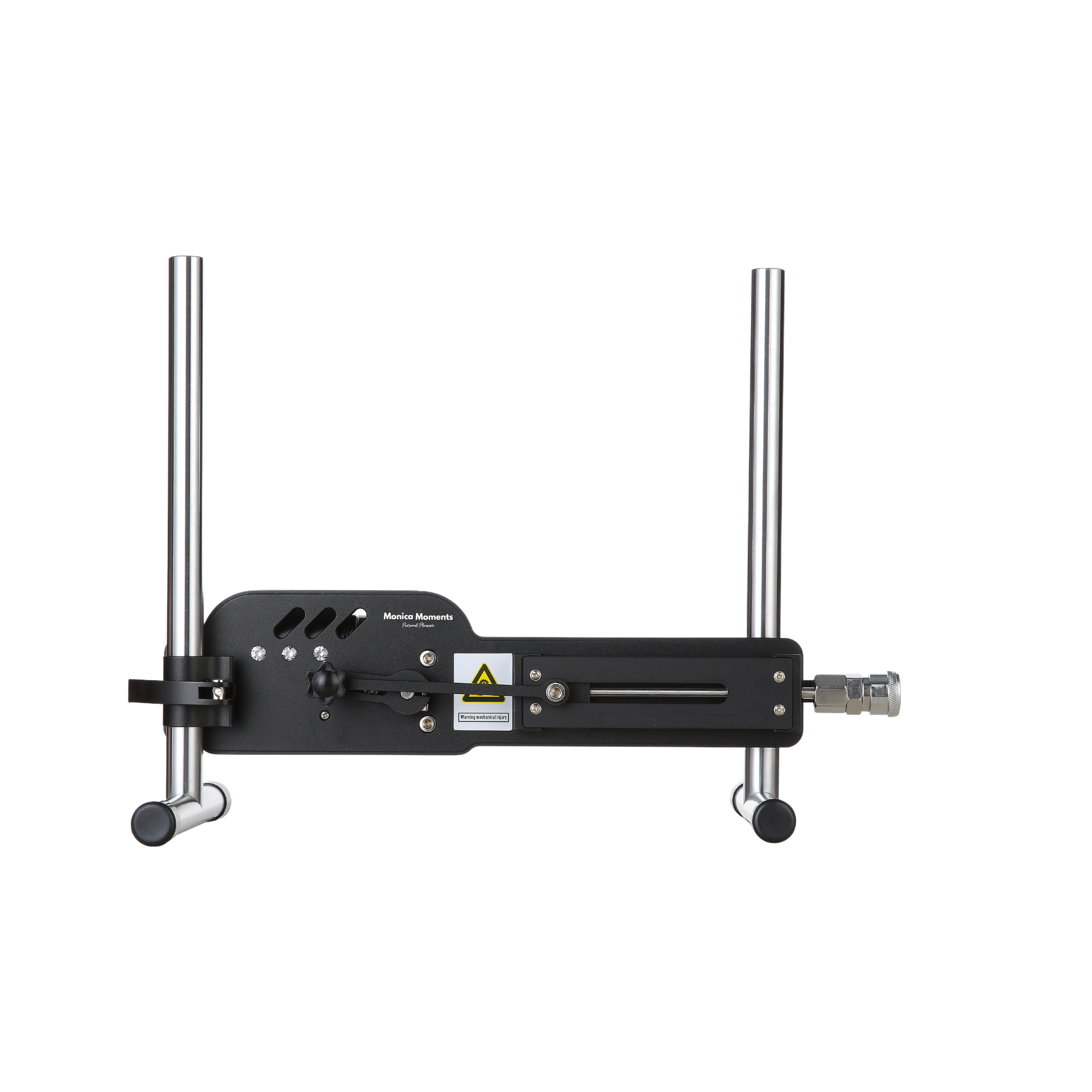 seksmachine laag op de grond ingesteld op witte achtergrond