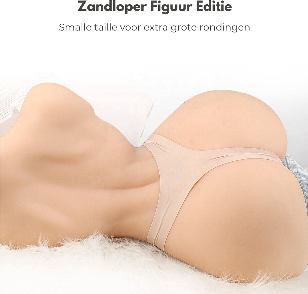 sekspop rachelle liggend op haar zij